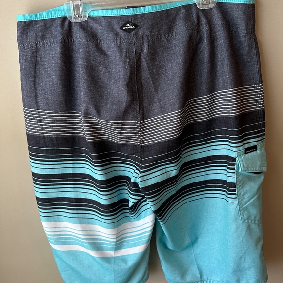O'Neill Men's Grey Blue Swim Trunks Size 30 - Picture 5 of 9